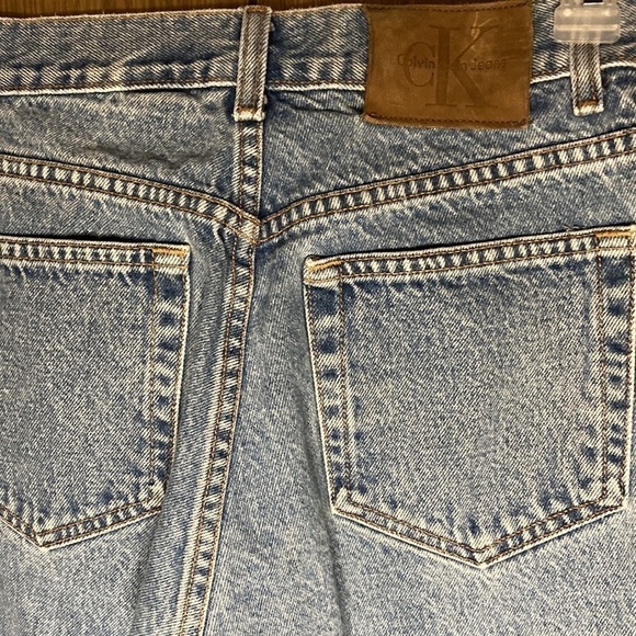 Vintage CK Calvin Klein | Button Fly High Rise Jeans Blue Tagged Size 7/32 - Picture 3 of 8
